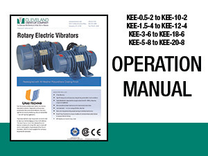 Rotary Electric Vibrator Manual - Smaller Units